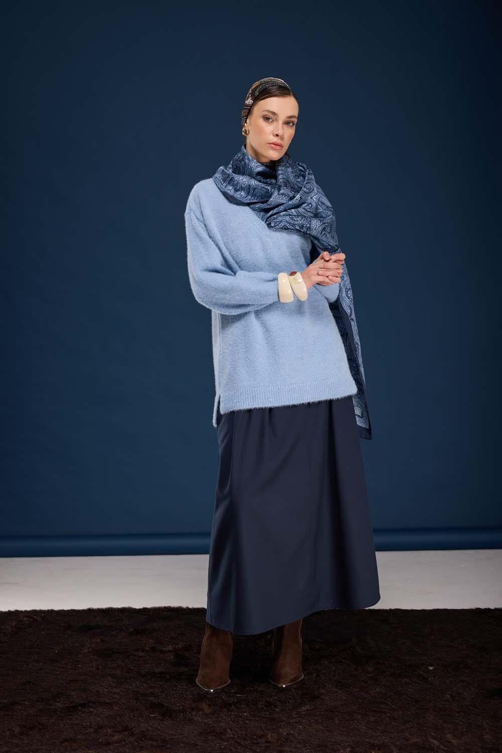 TRİKO BİSİKLET YAKA KAZAK