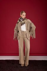 PÜSKÜLLÜ SÜET GÖMLEK