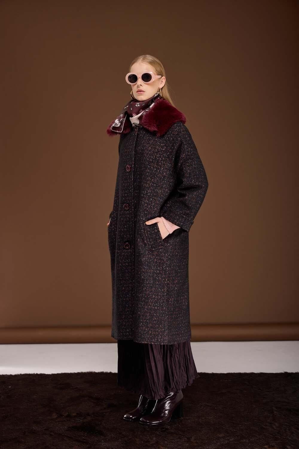 YAKASI KÜRKLÜ KABAN