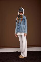 NAKIŞLI DENİM CEKET