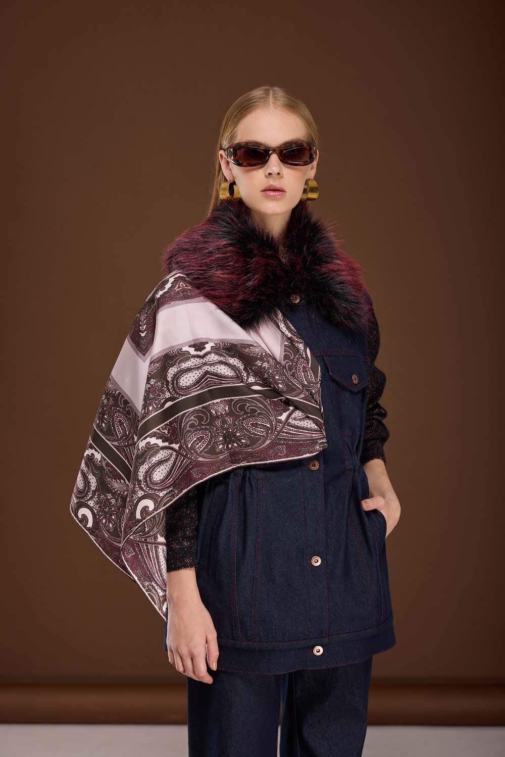 KÜRKLÜ DENİM MONT