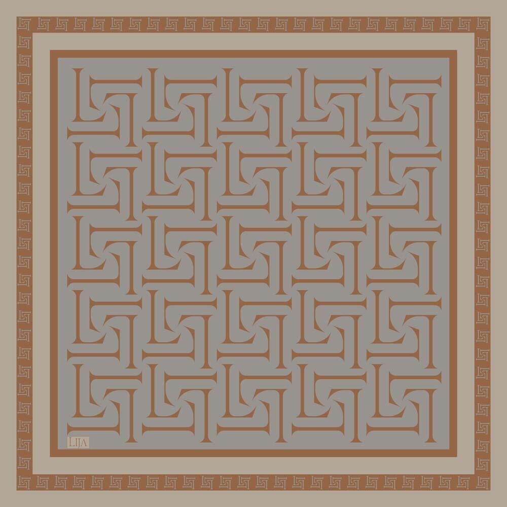 KARE LOGO EŞARP 90x90 - TARÇIN
