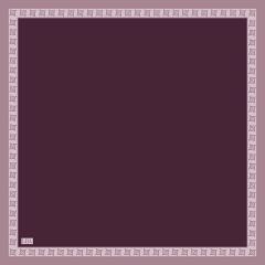 KENAR LOGO EŞARP 90x90 - BORDO