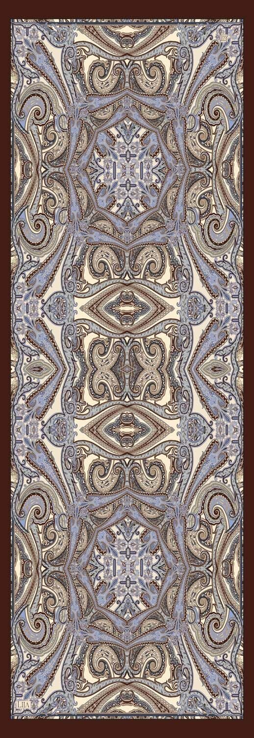 NEHİR ŞAL 70x200 - KAHVE