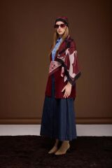 KIVILCIM ŞAL 70x200 - BORDO