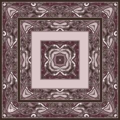 ZERRİN EŞARP 90x90 - BORDO